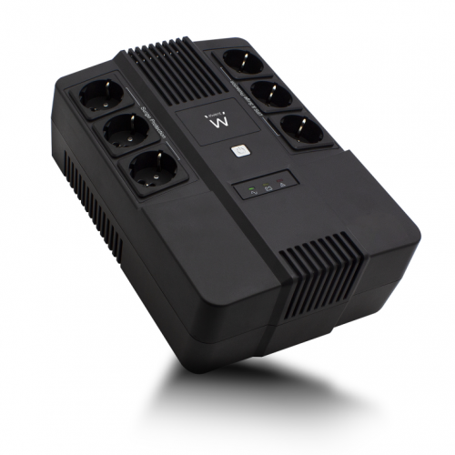 EWENT UPS 600VA LINE INTERACTIVE AVR 6 X CEE7 | 3 PORT