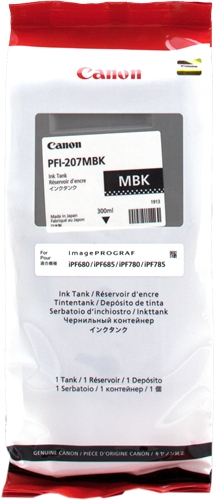 CANON TINTEIRO PRETO PFI 207 MATTE