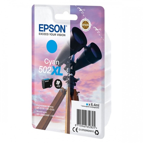 EPSON TINTEIRO AZUL 502XL XP5100 | 105 WF-2860DWF | 865DWF C | ALARME