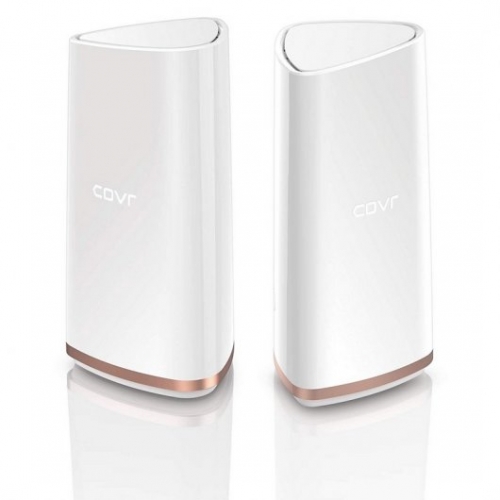 D-Link Sistema WiFi Mesh Tribanda 2 Pontos de Acesso WiFi AC 2200 Mbps Wave 2 MU-MIMO - Portas LAN e WAN