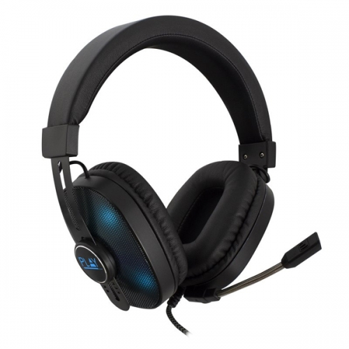 EWENT HEADSET GAMING PC/XBOX ONE/PS4 LED RGB BLACK- BLUE