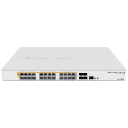 MIKROTIK CRS328-24P-4S+RM CLOUD ROUTER SWITCH 328-24P-4S+RM ROUTEROS L5 1U RACKM