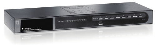 LEVELONE KVM 8xPORT USB | PS2 COMBO(W | EXTENSION SLOT)