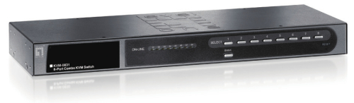 LEVELONE KVM 8xPORT USB | PS2 COMBO(W | EXTENSION SLOT)