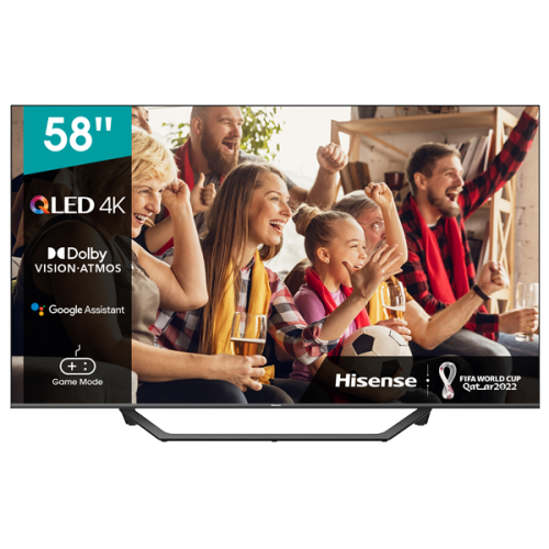  HISENSE LED TV 58" 4K QLED HDR10+ SMART TV VIDAA U 5.0 58A7GQ 