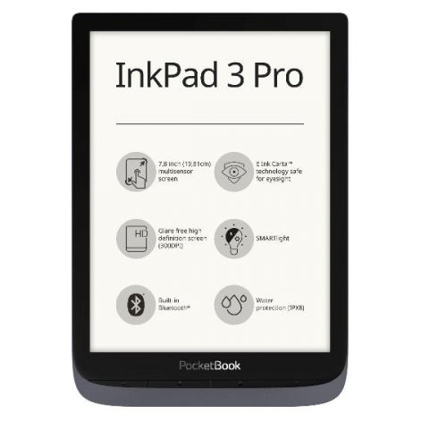Ebook PocketBook InkPad 3 Pro 7.8"16GB Cinzento Metálico