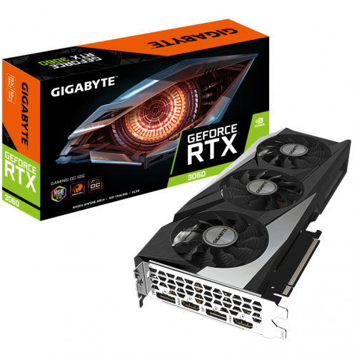 PLACA GRÁFICA GIGABYTE RTX 3060 GAMING OC LHR 12GB GDDR6