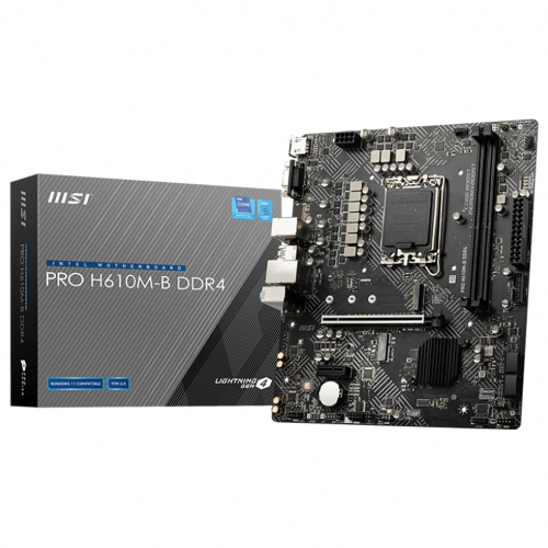 MB MSI PRO H610M-B DDR4 SKT 1700 2xDDR4 VGA/HDMI mATX