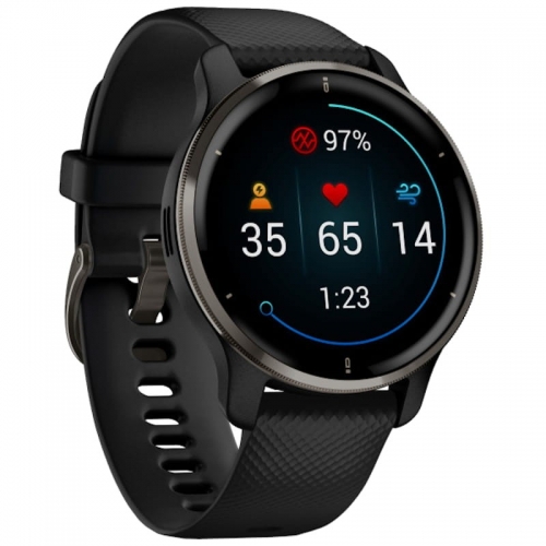 Garmin Venu 2 Plus Preto Ardósia - Relógio inteligente