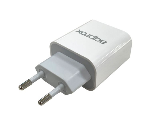 CARREGADOR USB CASA APPROX 20W BRANCO