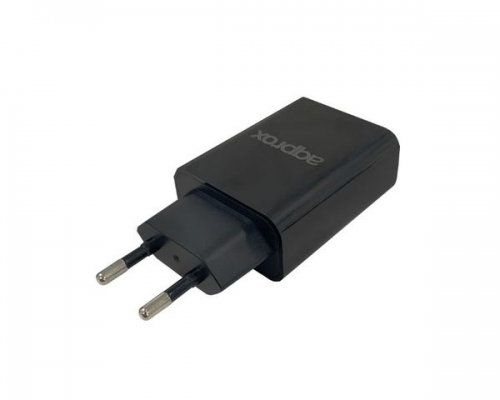 CARREGADOR USB CASA APPROX 12W PRETO