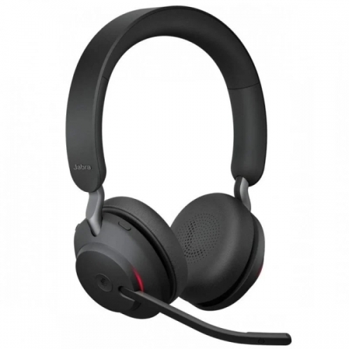 Auricular estéreo Bluetooth Jabra Evolve2 65 MS com microfone - Cancelamento de ruído - Preto