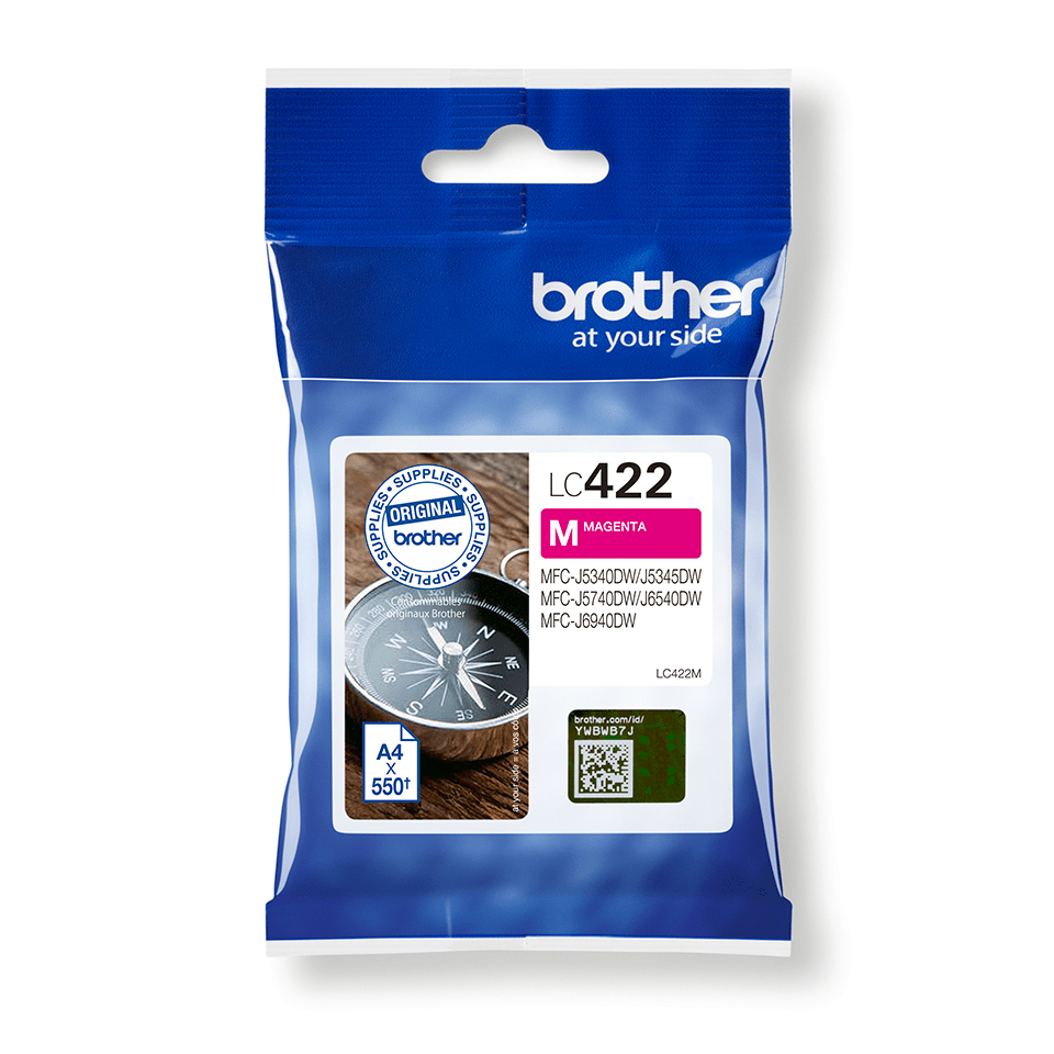 BROTHER TINTEIRO MAGENTA LC422