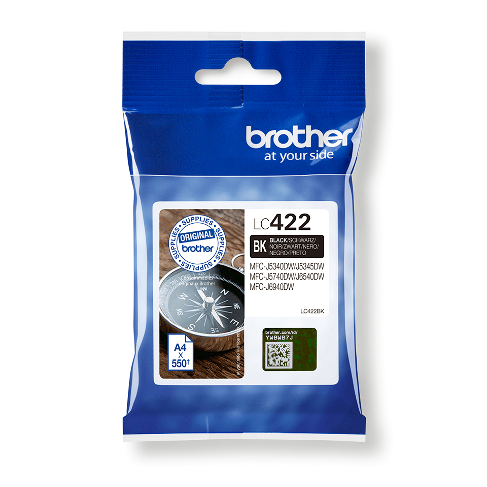 BROTHER TINTEIRO PRETO LC422
