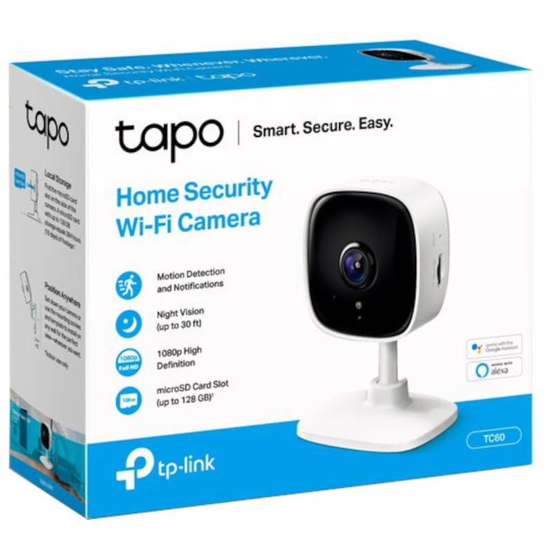 Câmara TP-LINK Full HD Wi-FI Day/Night view Micro SD card storage - TC60
