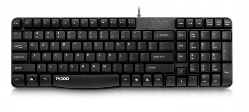 Teclado RAPOO N2400 Wired Spill-resistant Black