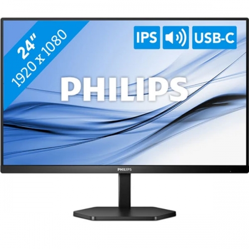 MONITOR PHILIPS IPS 24"(23.8) 16:9 FHD HDMI USB-C COLUNAS 24E1N3300A/00
