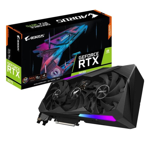 PLACA GRÁFICA GIGABYTE RTX 3070 AORUS MASTER LHR 8GB GDDR6