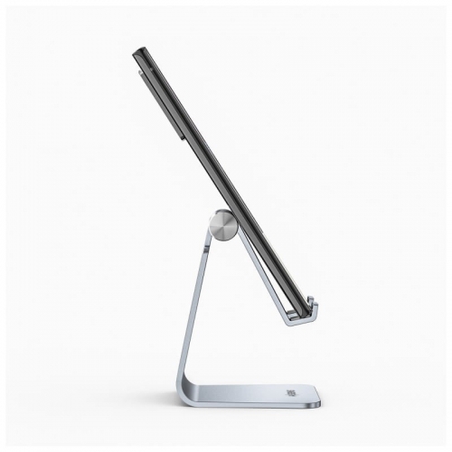 Suporte de secretária ajustável Aisens tamanho M (1 pivot) para telemóvel/tablet - Prata