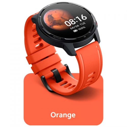 Pulseira de Silicone Original Xiaomi Watch S1 Active Laranja