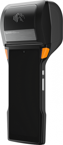 POS SUNMI Mobile V2S Plus Android 4G,2GB 16GB,5MP camera,Imp. Etiquetas &Talões 80mm