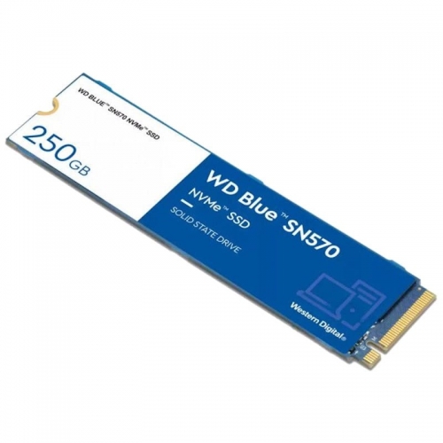 SSD M.2 PCIe NVMe WD 250GB Blue SN570-3300R/1200W-190K/210K IOPs