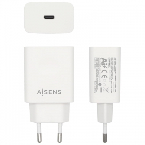 CARREGADOR USB-C PD 3.0 AISENS BRANCO