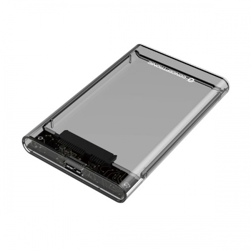CONCEPTRONIC CAIXA PARA DISCO 2.5"SATA USB3.0 TRANSPARENT GREY