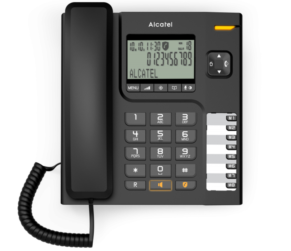 TELEFONE FIXO ALCATEL T78 PRETO