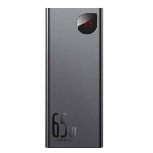 Baseus Adaman PowerBank 20000mAh 65W com Tela Preta - Powerbank