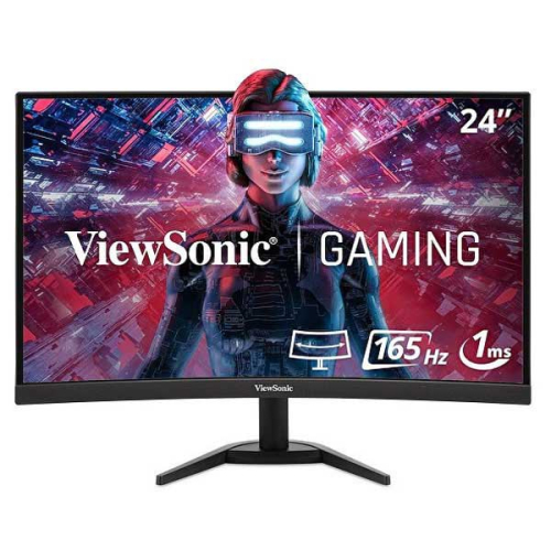 MONITOR VIEWSONIC VA 24"(23.8") 16:9 FHD CURVO HDMI DP COLUNAS VX2418-C