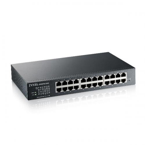 ZYXEL GS1915-24E 24-PORT GBE SMART HYBRID MODE SWITCH STANDALONE O NEBULAFLEX CLOUD RACKMOUNT AND DESKTOP SIN VENTILADOR.