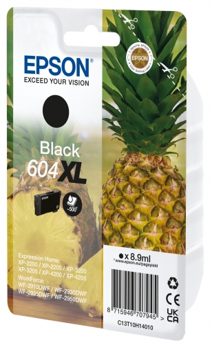 EPSON TINTEIRO PRETO 604XL XP2200/05/3200/05/4200/05/WF2910/30/35/50