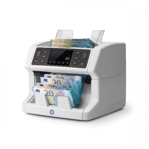 Contadora automática de Notas Safescan 2850 - Detecção de notas falsas em 3 pontos - Ecrã táctil e Menu Multilingue