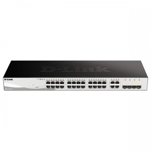 Switch Semi-Gerenciável D-Link com 24 portas Gigabit + 4 portas Giga combinadas