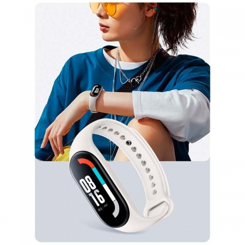 Pulseira de Silicone Original Xiaomi Smart Band 7 Branco