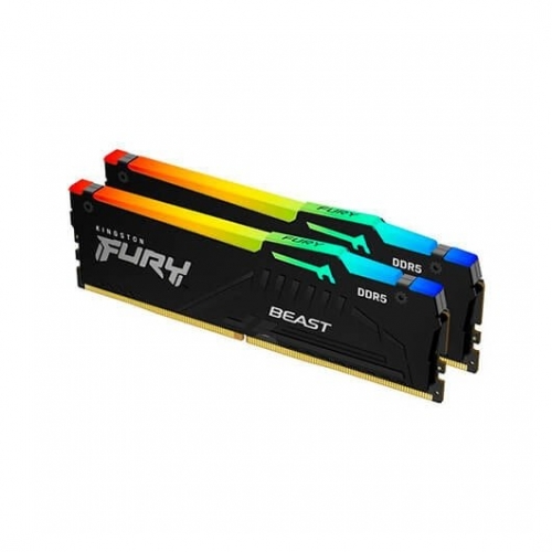 KINGSTON MEM 32GB 5200MT/S DDR5 CL36 DIMM (Kit of 2) FURY BEAST RGB