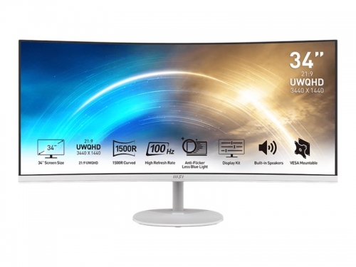 MONITOR 34"MONITOR MSI PRO MP341CQW BRANCO