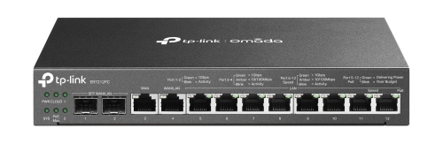 Router TP-Link Omada Gigabit VPN Router with PoE Ports and Controller Ability - ER7212PC
