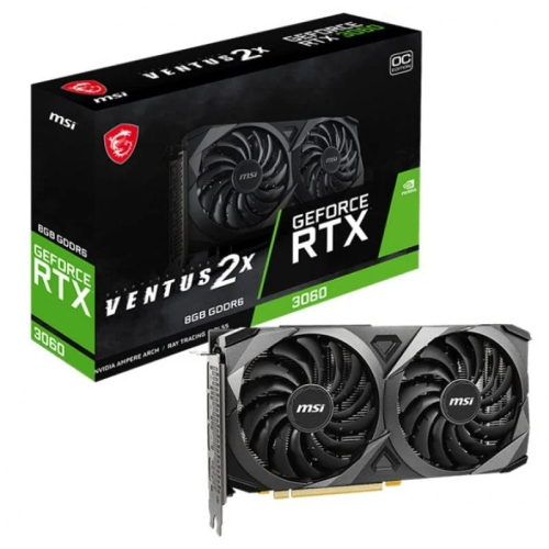 PLACA GRÁFICA MSI RTX 3060 VENTUS 2X 8GB OC GDDR6