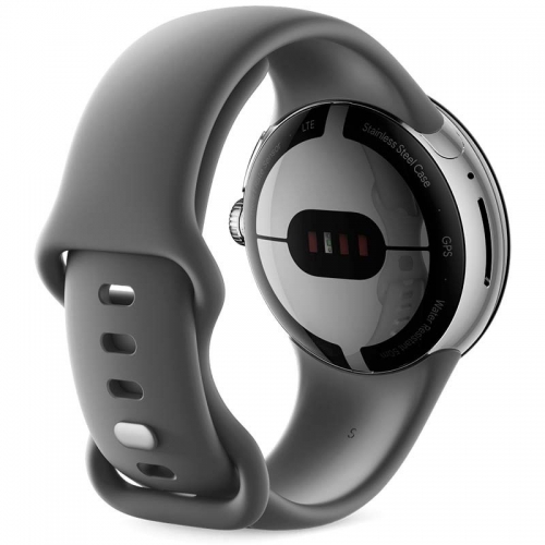 Google Pixel Watch Wi-Fi Prateado com Bracelete Carvão