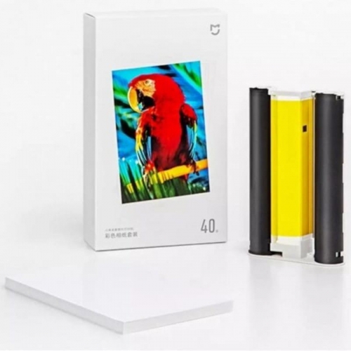 Xiaomi Instant Photo Paper 6 40 folhas - Papel fotográfico para Xiaomi 1S Set
