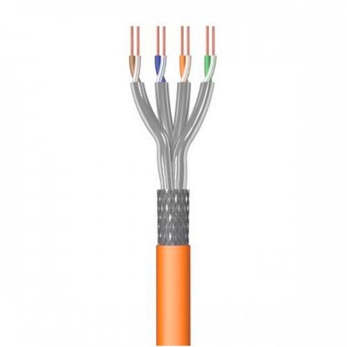 EWENT BOBINE CABO REDE CAT7 S/FTP AWG23/1 LSZH 50MT LARANJA