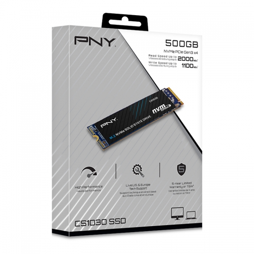 SSD M.2 PCIe NVMe PNY 500GB CS1030