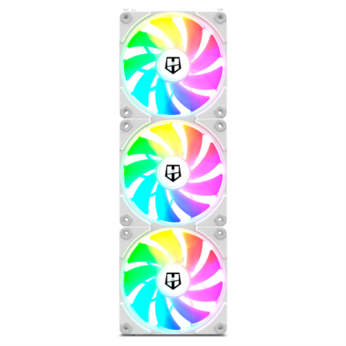 VENTILADOR 120X120 NOX EASY LINK WHITE PACK 3 UD