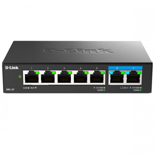 D-LINK SWITCH 7-PORT MULTI-GIGABIT UNMANAGED