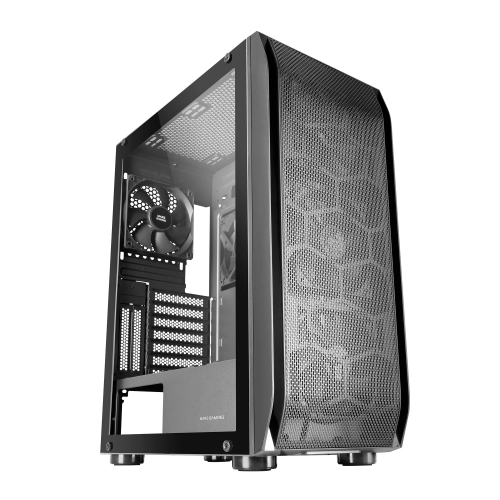 Caixa MARS GAMING MC-PRO2 E-ATX XL CASE,5X 12CM PRO FAN,CPU FREEZER,GLASS,FRONT MESH,BLACK