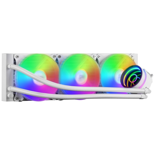 Cooler MARS GAMING ML-ONE360 WATERCOOLING AIO,3X12CM FRGB FAN,INFINITY MIRROR,WHITE