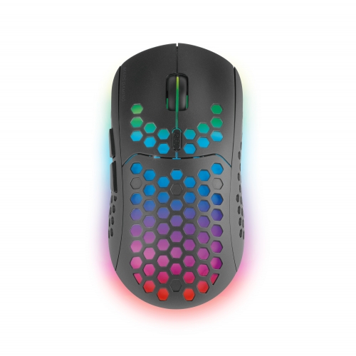 Rato MARS GAMING MMW3 WIRELESS MOUSE,79G ULTRA-LIGH,RECHARGEABLE BATTERY,BLACK