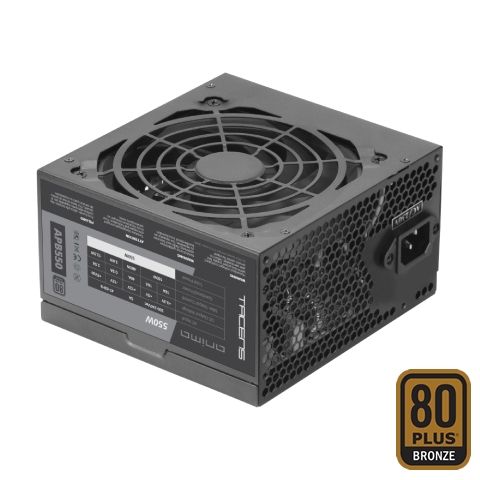 Fonte Alim. TACENS ANIMA APB550 550W PSU,80PLUS BRONZE,ACTIVE PFC,FULL SAFETY,SILENT,BLK CABLES BLK